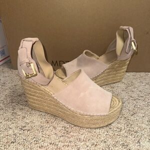 Marc Fisher Pink Wedge Sandals